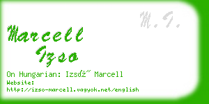 marcell izso business card